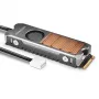 Dissipatore in rame Axagon CLR-M2FAN con ventola per unità M.2-SSD a singola e doppia faccia, formato 2280, altezza 13 mm.