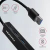 Axagon HMA-GL3A hub multiporta USB 3.0 Type-A Gbit-LAN 3x USB-A microSD con cavo USB 3.2 Gen 1 (3.1 Gen 1) Type-A nero