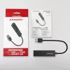 Axagon HMA-GL3A hub multiporta USB 3.0 Type-A Gbit-LAN 3x USB-A microSD con cavo USB 3.2 Gen 1 (3.1 Gen 1) Type-A nero