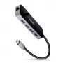 Axagon HMC-6GL hub USB 3.2 Gen 1, 3x USB-A, HDMI 4K/30Hz, RJ-45, PD 100W, cavo USB-C 20 cm