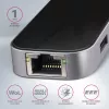 Axagon HMC-6GL hub USB 3.2 Gen 1, 3x USB-A, HDMI 4K/30Hz, RJ-45, PD 100W, cavo USB-C 20 cm