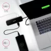 Axagon HMC-6GL hub USB 3.2 Gen 1, 3x USB-A, HDMI 4K/30Hz, RJ-45, PD 100W, cavo USB-C 20 cm