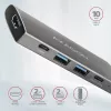 Axagon HMC-5G2 SPEEDSTER hub USB-C 5 in 1, 2x USB-A, 2x USB-C, HDMI, PD 60 W