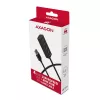 Axagon HUE-M1AL mini-hub 4x USB 3.2 Gen 1, metallo, cavo USB-A 1,2 m