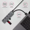 Axagon HUE-MSA switch hub Superspeed USB-A 4x USB 3.0 attivo - 20cm nero USB 3.2 Gen 1 (3.1 Gen 1) Type-A 5000 Mbit/s grigio