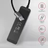 Axagon HUE-MSA switch hub Superspeed USB-A 4x USB 3.0 attivo - 20cm nero USB 3.2 Gen 1 (3.1 Gen 1) Type-A 5000 Mbit/s grigio