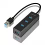 Axagon HUE-S2B hub di ricarica 4x USB 3.0, alimentazione tramite Micro-USB