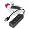 Axagon HUE-S2B hub di ricarica 4x USB 3.0, alimentazione tramite Micro-USB