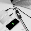 Axagon HUE-S2BL hub di ricarica 4x USB 3.0 con cavo 1,2 m, alimentazione tramite Micro-USB