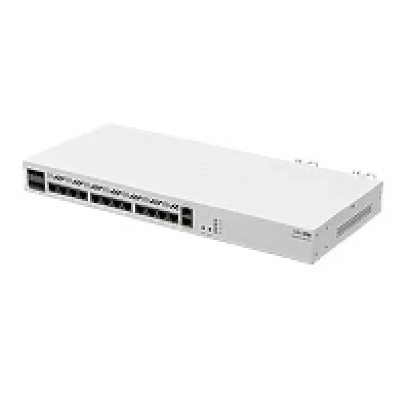Router cablato MikroTik CCR2116-12G-4S+ — 13x Gigabit RJ-45, 4x SFP+, 2000 MHz, DDR4, bianco