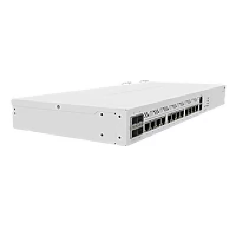 Router cablato MikroTik CCR2116-12G-4S+ — 13x Gigabit RJ-45, 4x SFP+, 2000 MHz, DDR4, bianco