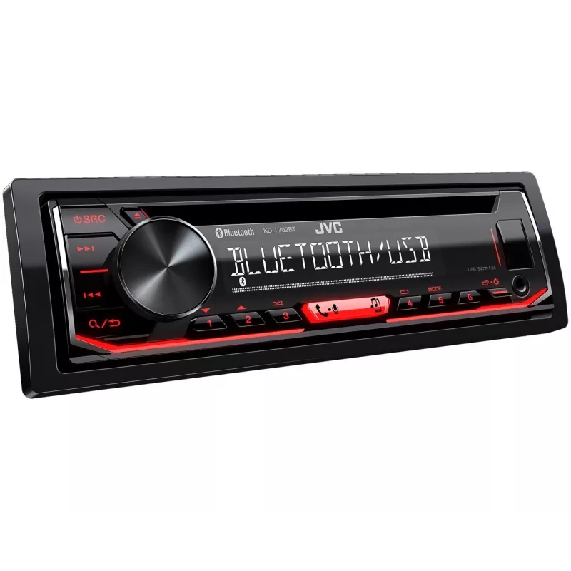 JVC KD-T702BT ricevitore CD 1-DIN, nero, 1 DIN, 200 W, 50 W, CD, LCD