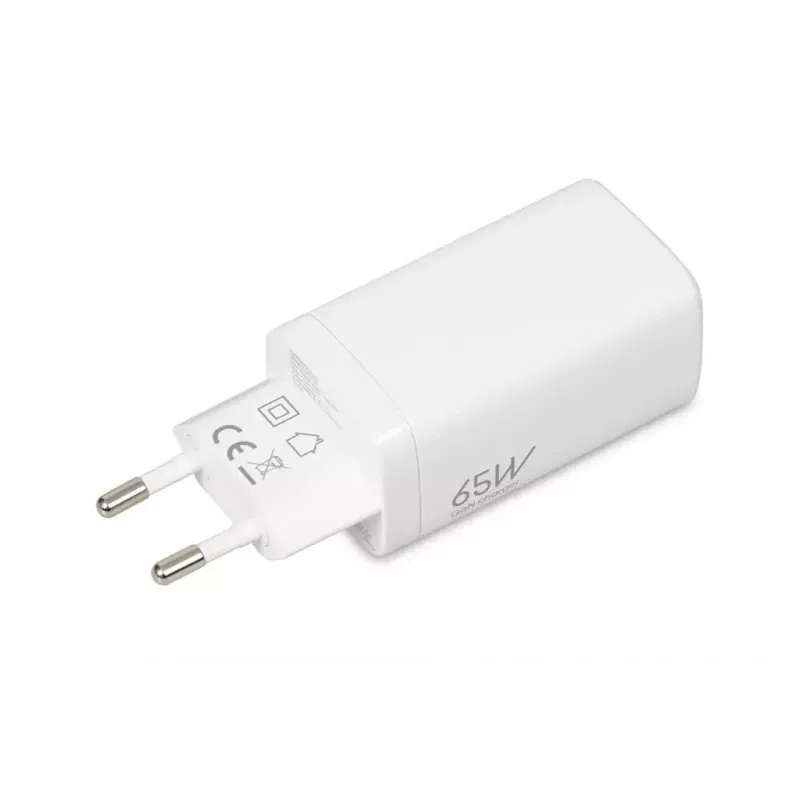 IBOX caricabatterie mobile ILUC65W, 65W, 2x USB-C + 1x USB-A, bianco, cavo 1,5 m