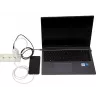 IBOX caricabatterie mobile ILUC65W, 65W, 2x USB-C + 1x USB-A, bianco, cavo 1,5 m