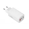 IBOX caricabatterie mobile ILUC65W, 65W, 2x USB-C + 1x USB-A, bianco, cavo 1,5 m