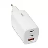 IBOX caricabatterie mobile ILUC65W, 65W, 2x USB-C + 1x USB-A, bianco, cavo 1,5 m