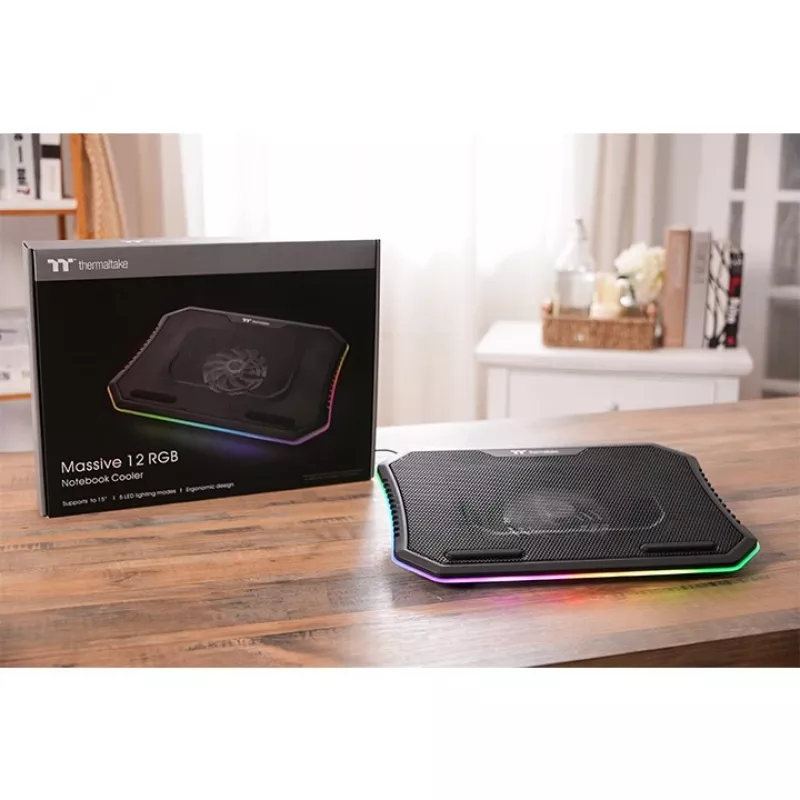 THERMALTAKE raffreddatore per notebook – Massive 12 RGB – 15 pollici