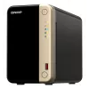 QNAP TS-264 NAS Tower Intel® Celeron® N5095 8 GB 0 TB QNAP QTS nero, oro