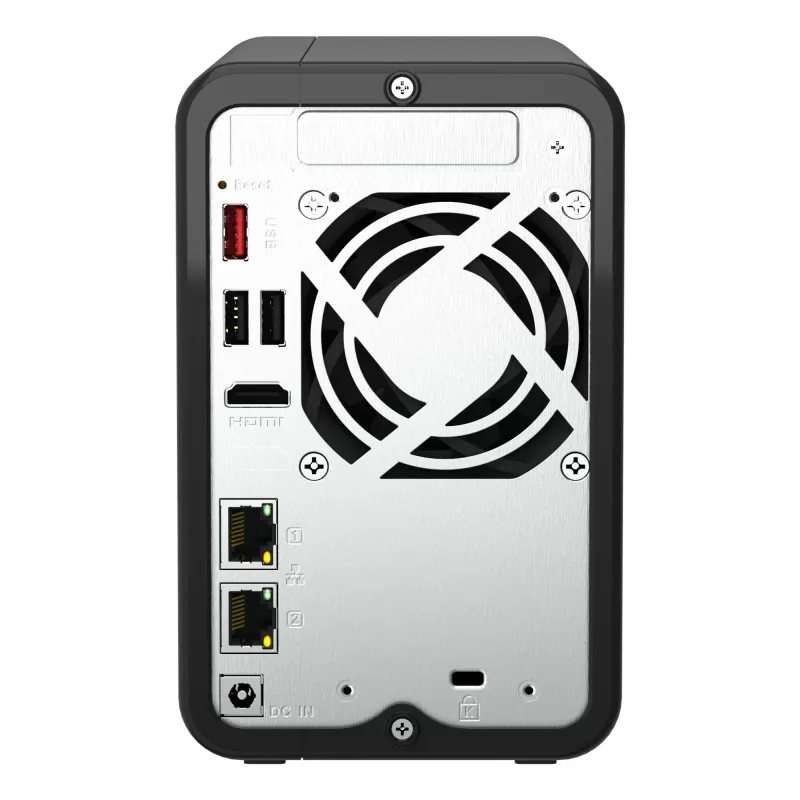 QNAP TS-264 NAS Tower Intel® Celeron® N5095 8 GB 0 TB QNAP QTS nero, oro