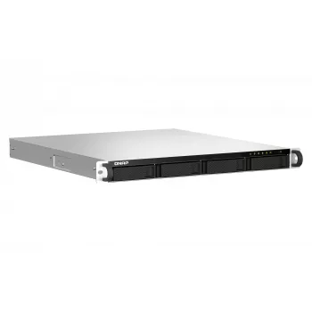 QNAP TS-464U NAS rack (1U) Intel® Celeron® N5095 8 GB DDR4 0 TB QNAP Turbo System alluminio, nero