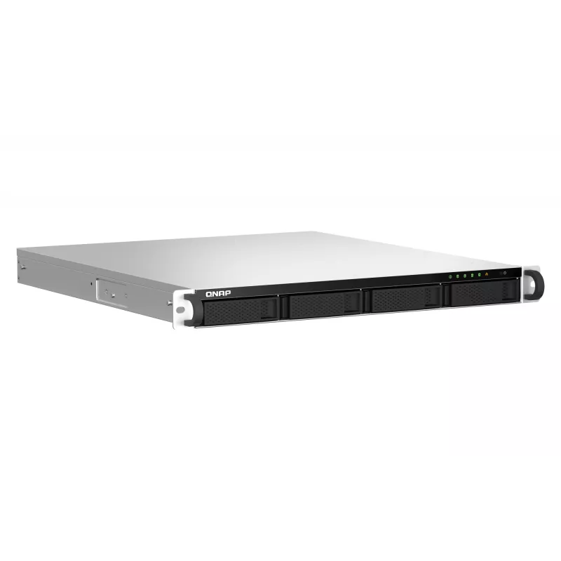 QNAP TS-464U NAS rack (1U) Intel® Celeron® N5095 8 GB DDR4 0 TB QNAP Turbo System alluminio, nero