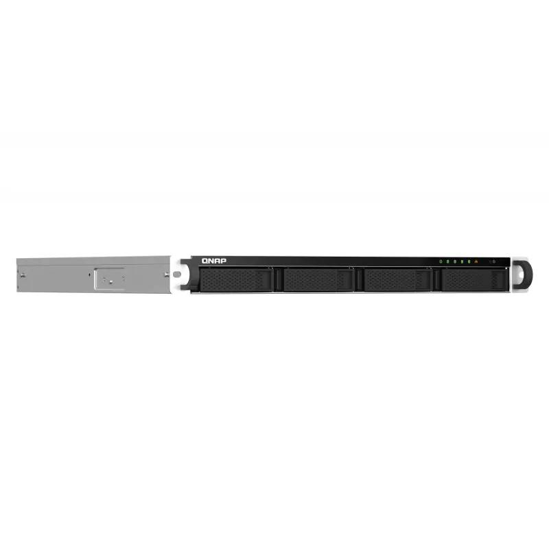 QNAP TS-464U NAS rack (1U) Intel® Celeron® N5095 8 GB DDR4 0 TB QNAP Turbo System alluminio, nero
