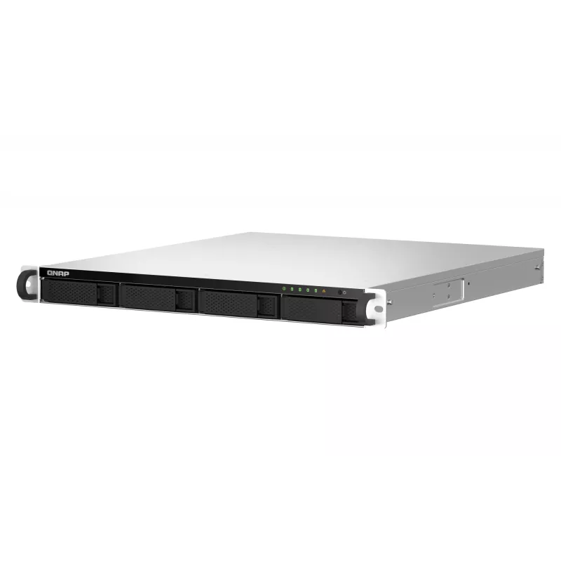 QNAP TS-464U NAS rack (1U) Intel® Celeron® N5095 8 GB DDR4 0 TB QNAP Turbo System alluminio, nero