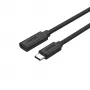 Unitek C14086BK-1M cavo prolunga USB-C (M/F), 10 Gbps, 4K, PD 100 W, 1 m, nero