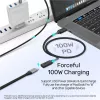 Unitek C14086BK-1.5M cavo prolunga USB-C (M/F), 10 Gbps, 4K, PD 100 W, 1,5 m, nero