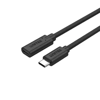 Unitek C14086BK-1.5M cavo prolunga USB-C (M/F), 10 Gbps, 4K, PD 100 W, 1,5 m, nero