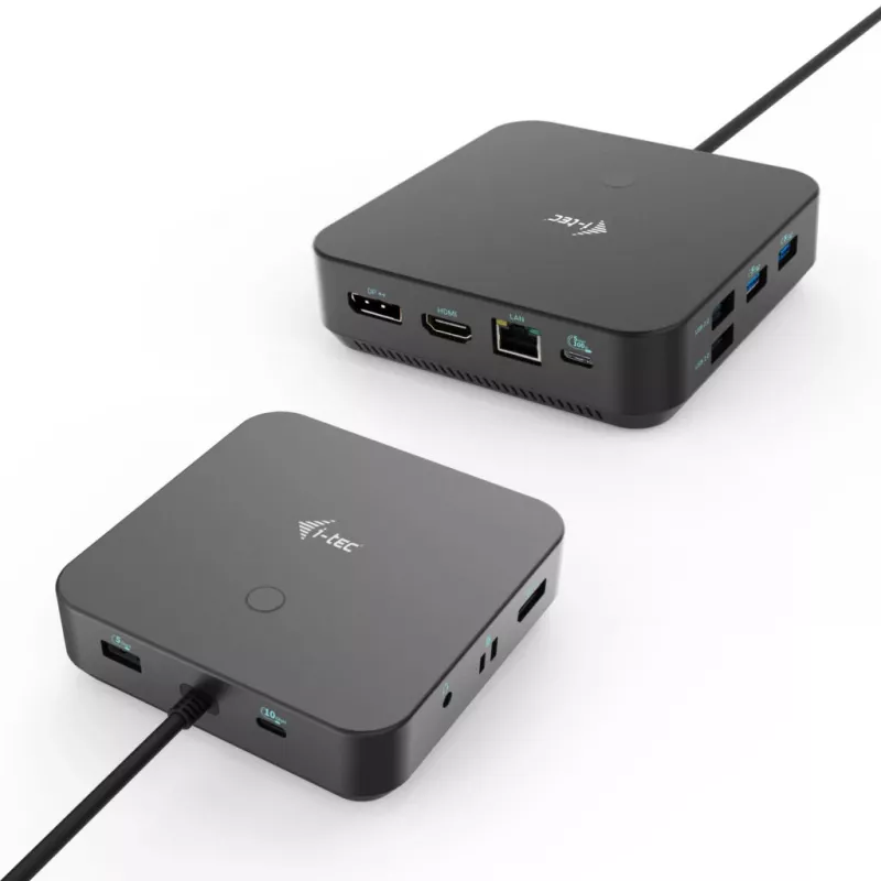 i-tec USB-C HDMI Dual DP docking station con Power Delivery 100 W + caricabatterie universale 100 W