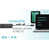 i-tec USB-C HDMI Dual DP docking station con Power Delivery 100 W + caricabatterie universale 100 W