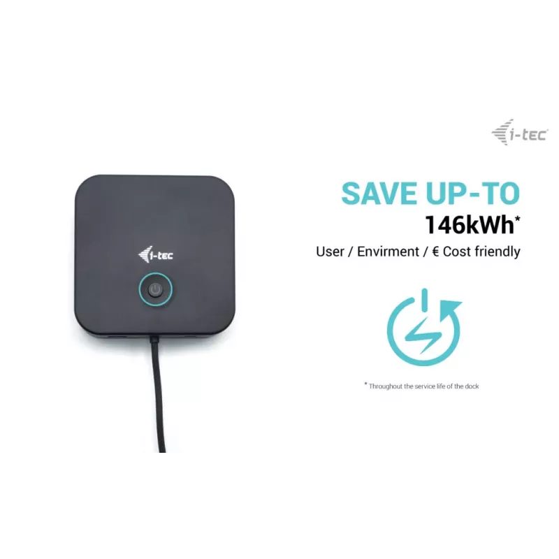 i-tec USB-C HDMI Dual DP docking station con Power Delivery 100 W + caricabatterie universale 100 W