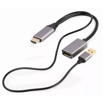 GEMBIRD adattatore attivo 4K HDMI maschio a DisplayPort femmina, nero