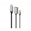 GEMBIRD adattatore attivo 4K HDMI maschio a DisplayPort femmina, nero