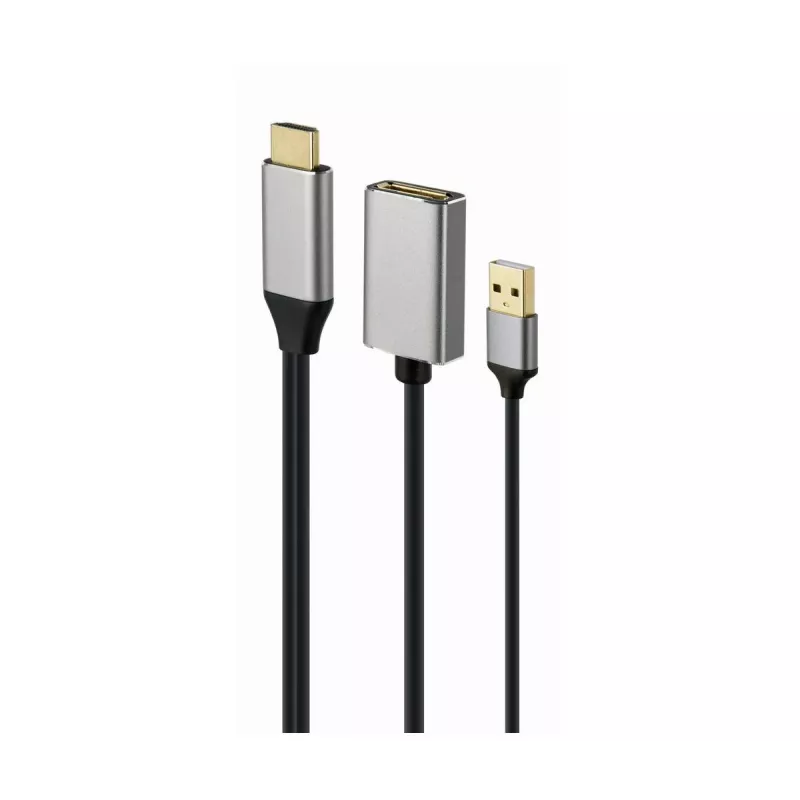 GEMBIRD adattatore attivo 4K HDMI maschio a DisplayPort femmina, nero
