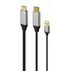 GEMBIRD cavo adattatore attivo 4K HDMI maschio a DisplayPort maschio, 2 m – nero