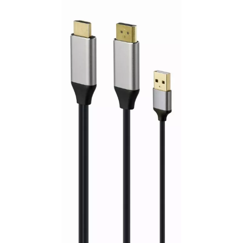 GEMBIRD cavo adattatore attivo 4K HDMI maschio a DisplayPort maschio, 2 m – nero