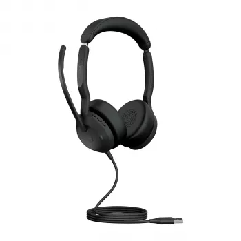 Jabra Evolve2 50 - USB-A MS Stereo, con filo, ufficio/call center, 20 - 20000 Hz, 127 g, cuffie, nero