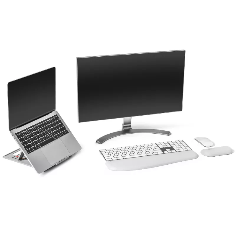 Kensington SmartFit Easy Riser Go – supporto rialzante ergonomico regolabile e base di raffreddamento per laptop fino a 14 pollici