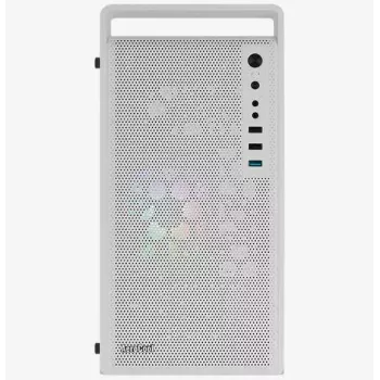 Case PC AEROCOOL PGS CS-109-G-WT-v1 Mini Tower SPCC bianco — microATX, fino a 26 cm GPU, FRGB, frontale Mesh