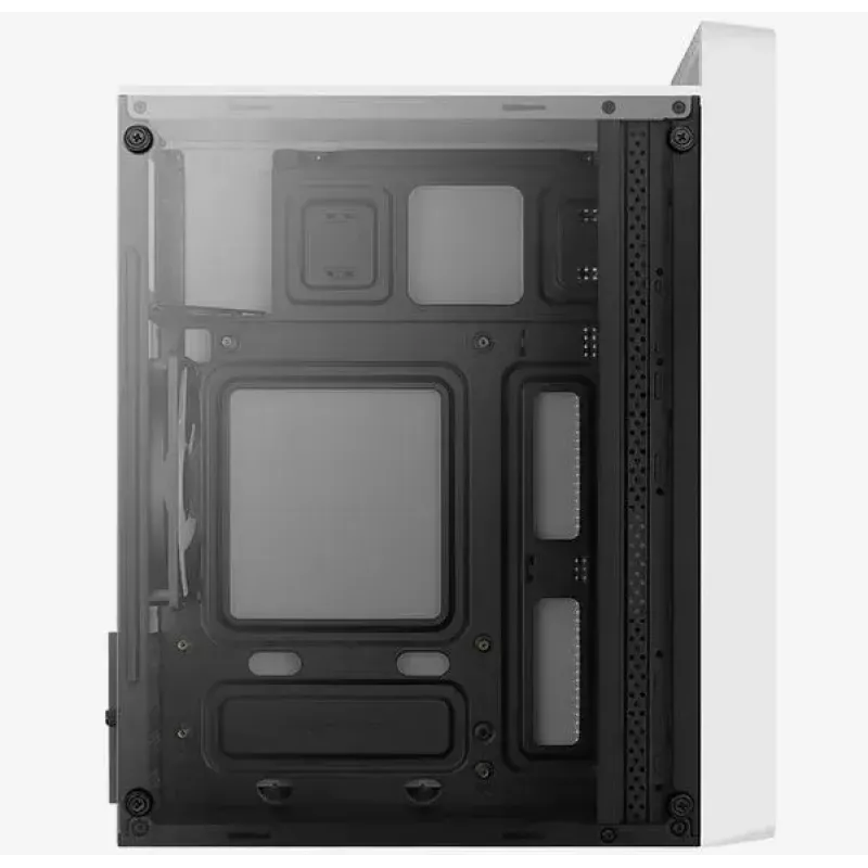Case PC AEROCOOL PGS CS-109-G-WT-v1 Mini Tower SPCC bianco — microATX, fino a 26 cm GPU, FRGB, frontale Mesh