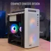 Case PC AEROCOOL PGS CS-109-G-WT-v1 Mini Tower SPCC bianco — microATX, fino a 26 cm GPU, FRGB, frontale Mesh