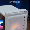 Case PC AEROCOOL PGS CS-109-G-WT-v1 Mini Tower SPCC bianco — microATX, fino a 26 cm GPU, FRGB, frontale Mesh