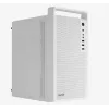Case PC AEROCOOL PGS CS-109-G-WT-v1 Mini Tower SPCC bianco — microATX, fino a 26 cm GPU, FRGB, frontale Mesh
