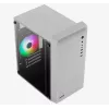 Case PC AEROCOOL PGS CS-109-G-WT-v1 Mini Tower SPCC bianco — microATX, fino a 26 cm GPU, FRGB, frontale Mesh