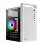 Case PC AEROCOOL PGS CS-109-G-WT-v1 Mini Tower SPCC bianco — microATX, fino a 26 cm GPU, FRGB, frontale Mesh