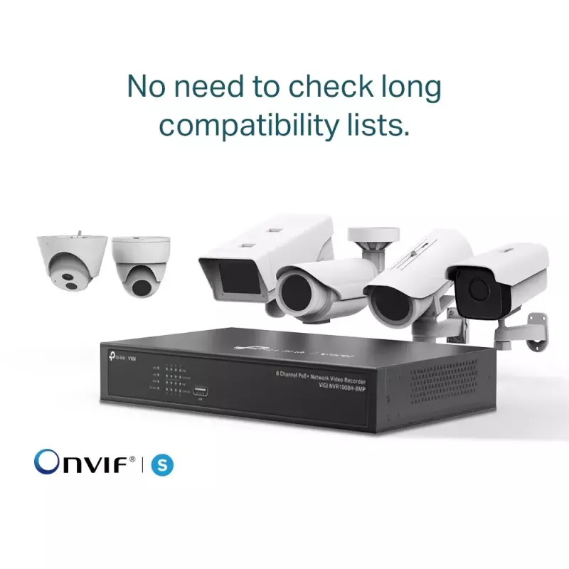 TP-Link VIGI videoregistratore di rete PoE+ 8 canali