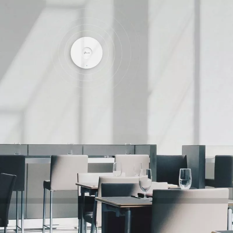 TP-Link Omada AX1800 access point WiFi 6 da soffitto, 2,4 GHz, 5 GHz, 1775 Mbit/s, HTTPS, SNMP, SNMPv2, SNMPv3, WPA, WPA2, WPA3, 100,1000 Mbit/s
