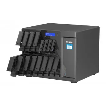 QNAP TS-1655 NAS Tower Intel Atom® C5125 8 GB DDR4 0 TB QNAP Turbo System nero